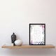 image 2 of Love Your Enemies Violet Sermon On Mount Bible Quote Black Framed Wall Art Print A4