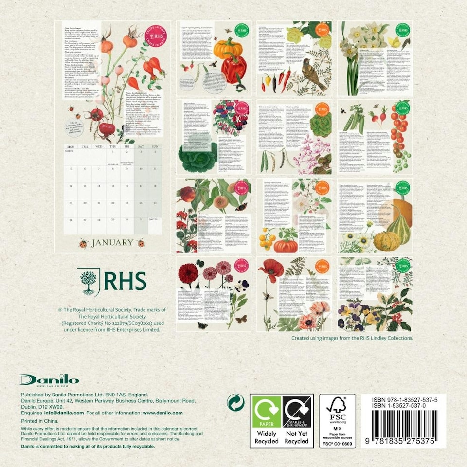 image 1 of RHS 2026 MINI CALENDAR