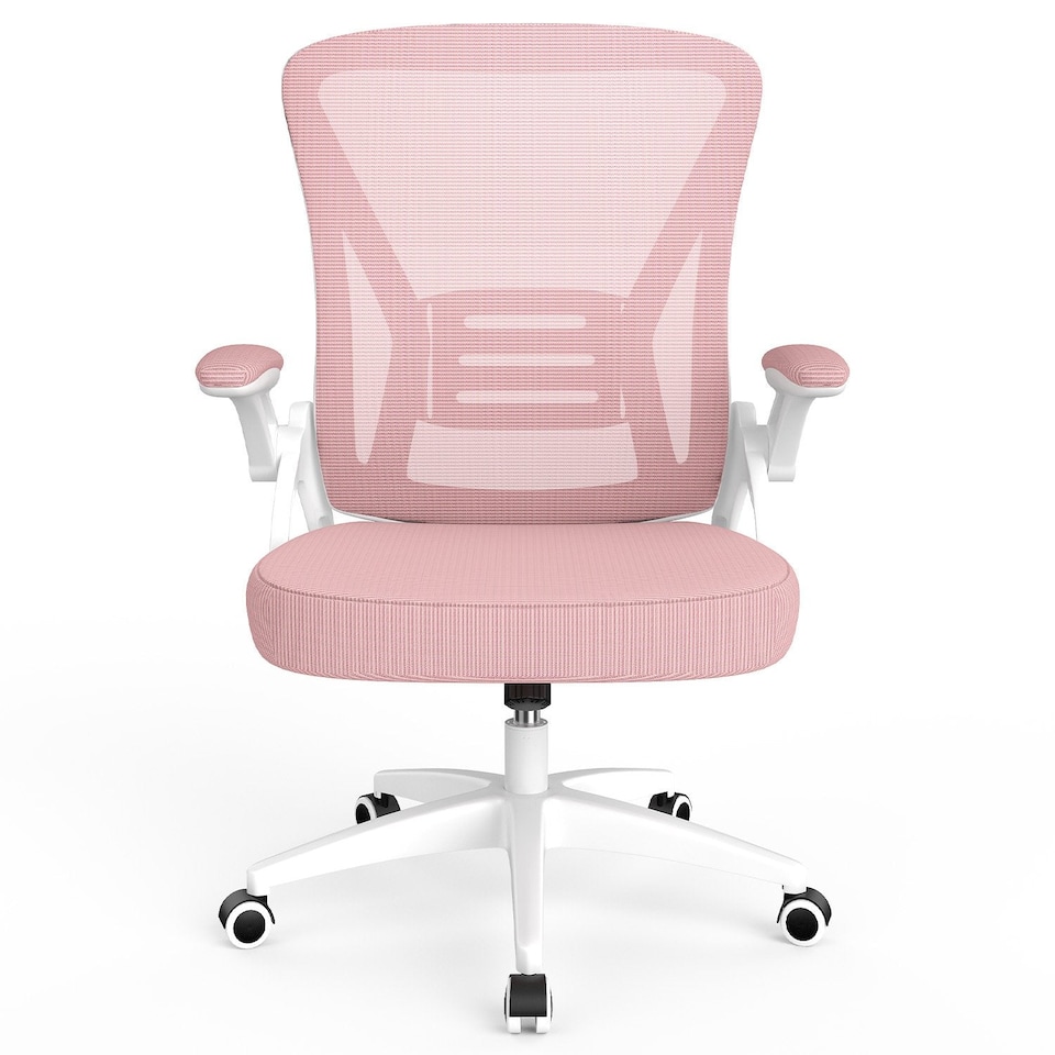 image 1 of Rattantree Ergonomic Office Chair with Flip Up Armrests & Lumbar Support