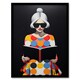 image 1 of Creative Scholar Book Lovers Fun Bright Home Decor Black Framed Wall Art Print A4