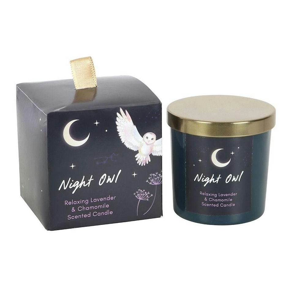 image 1 of Something Different Night Owl Lavender & Chamomile Candle - Blue - One Size