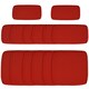 image 1 of Outsunny Garden Rattan Sofa Set Polyester Cover Replacement No Cushion Blue 