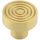 image 1 of Elegant 30mm Satin Brass Cupboard Knob for Stylish Interiors - Kitchen Cabinet Knob