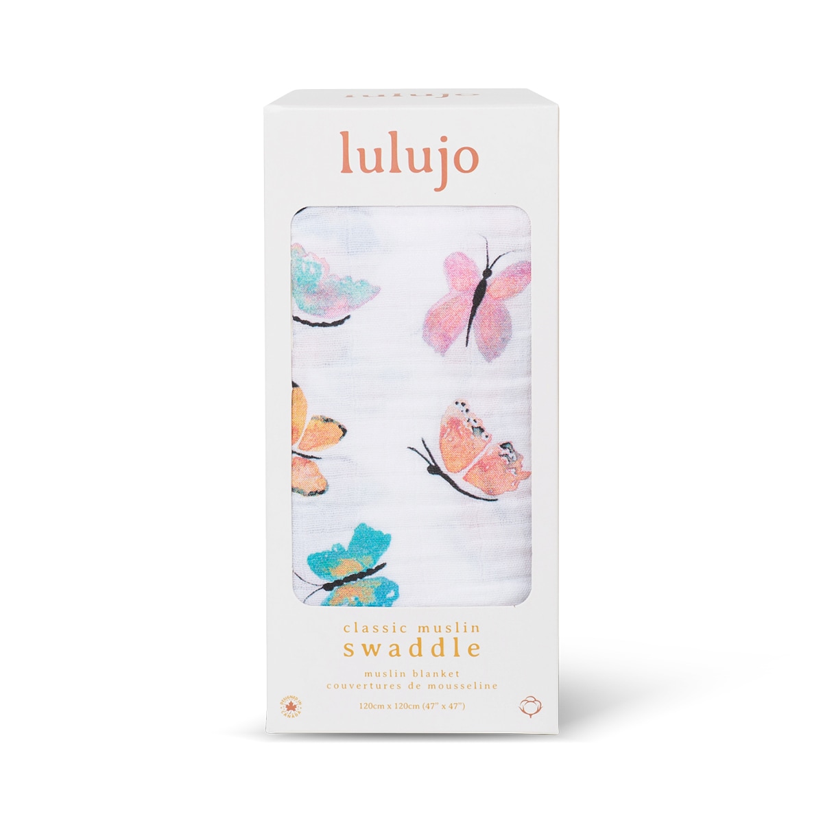 Lulujo Muslin Swaddle - Butterfly