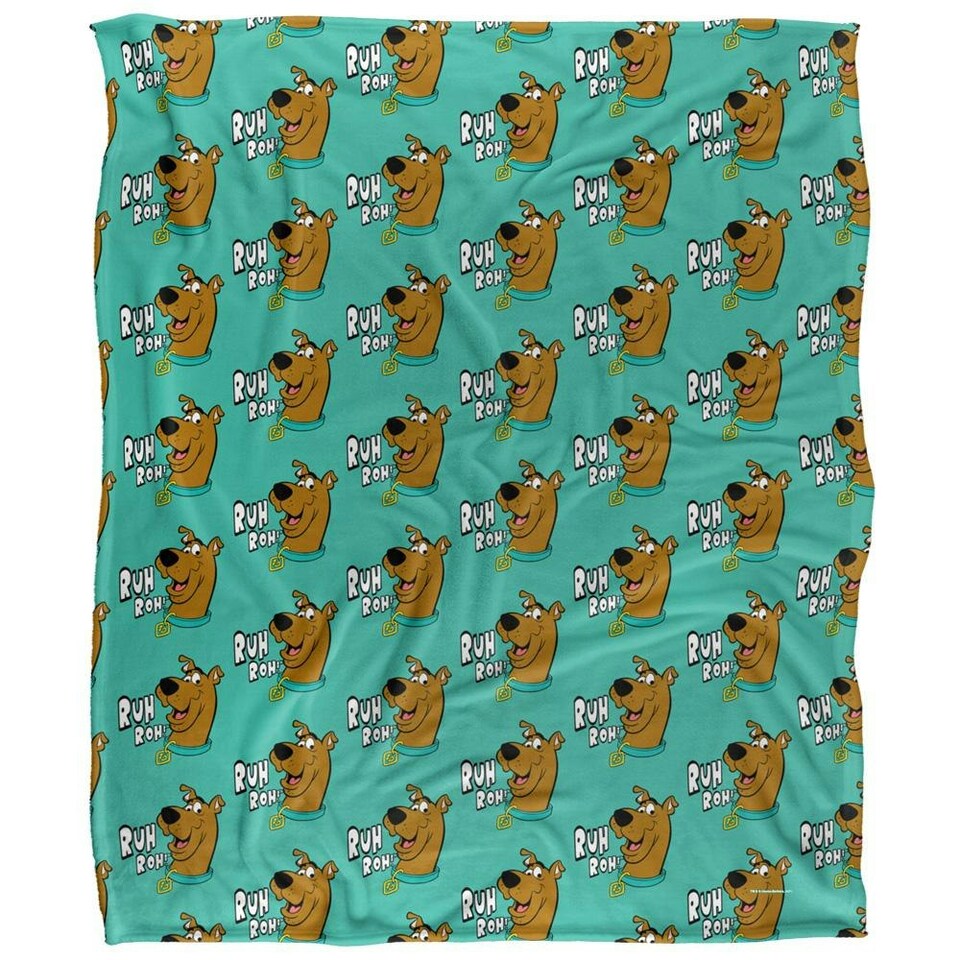 image 1 of Scooby Doo Repeat Print Blanket - Multicoloured - One Size