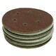 image 2 of 150mm Mixed Grit Hook And Loop Sanding Abrasive Discs Mixed Grit 250 Pack