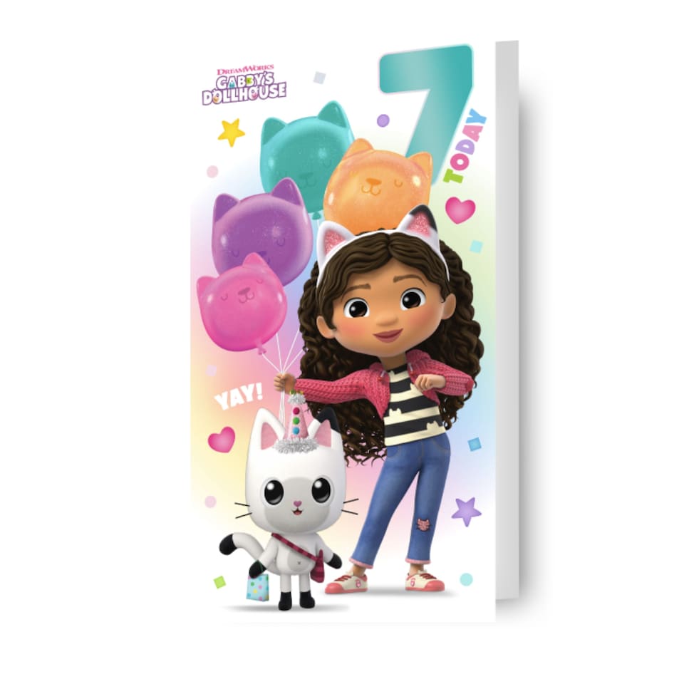 image 1 of Gabby's Dollhouse Age 7 Birthday Card
