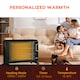 image 9 of HOMCOM Mica Electric Space Heater, Portable Heater, 2 Heat Settings, Black