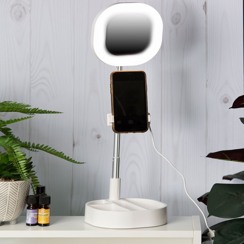 image 1 of VFM e-Store Social Media 15cm LED Ring Light with Phone Holder