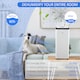 image 3 of HOMCOM 16LDay 3500mL Portable Quiet Dehumidifier with Air Purifier Filter, 24H Timer, 5 Modes, Electric Moisture Air Dehumidifier for Home Laundry Basement, White