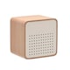 image 3 of Interval Wooden Alarm Clock with Bluetooth Speaker - White White | Brown