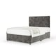 image 1 of Super Ortho Orthopaedic Charcoal Chenille Divan Set And Valencia Headboard Small Single