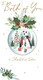 image 2 of Both Of You Baubles Embellished Christmas Card Hand-Finished