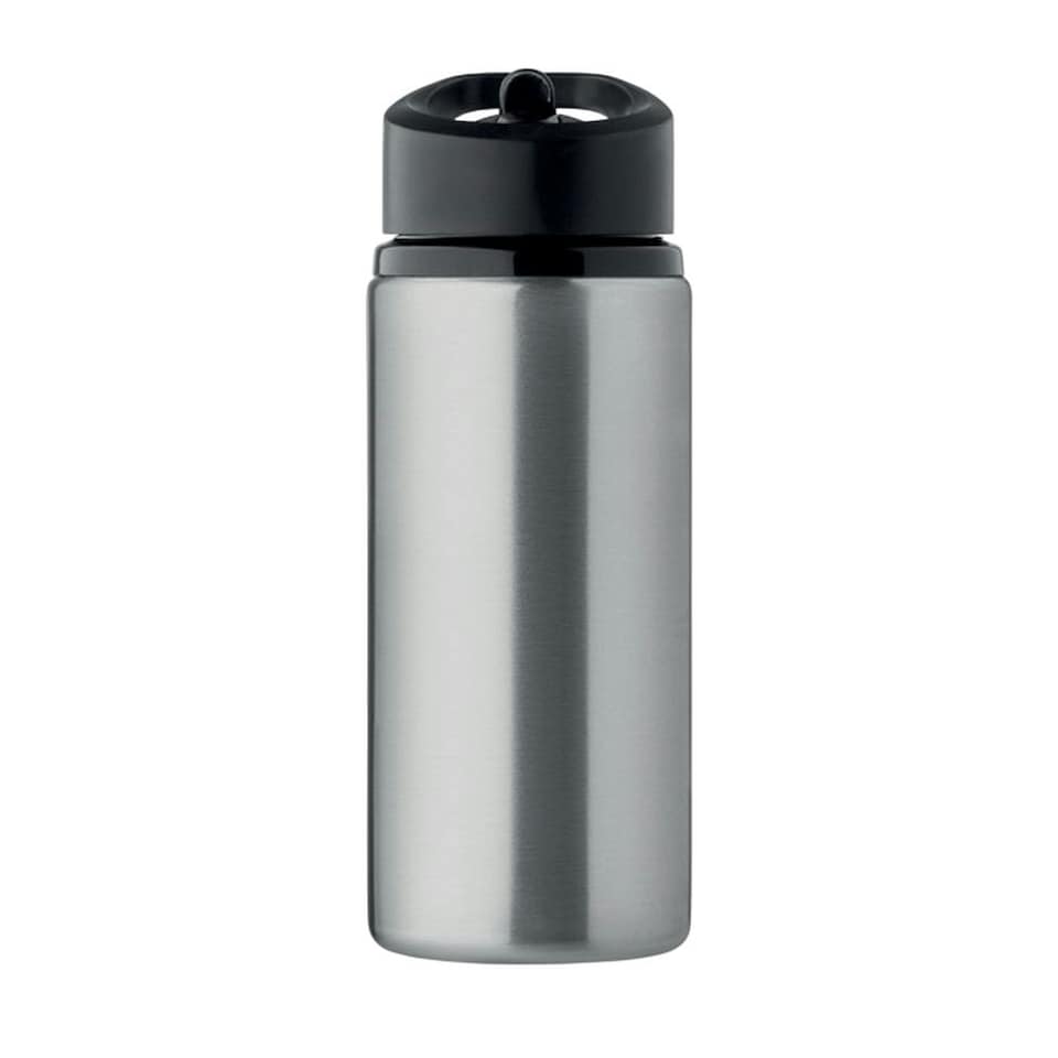 image 1 of MidOcean Spot Single Wall 500ml Water Bottle - Matt Silver - One Size | Multi | One Size