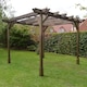 image 4 of Double Premium Pergola - Wood - L300 x W300 x H270 cm - Rustic Brown