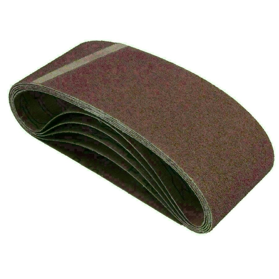 image 1 of 75mm x 457mm 40 Grit Coarse Abrasive Sanding Belt Sander Discs 25 Pack