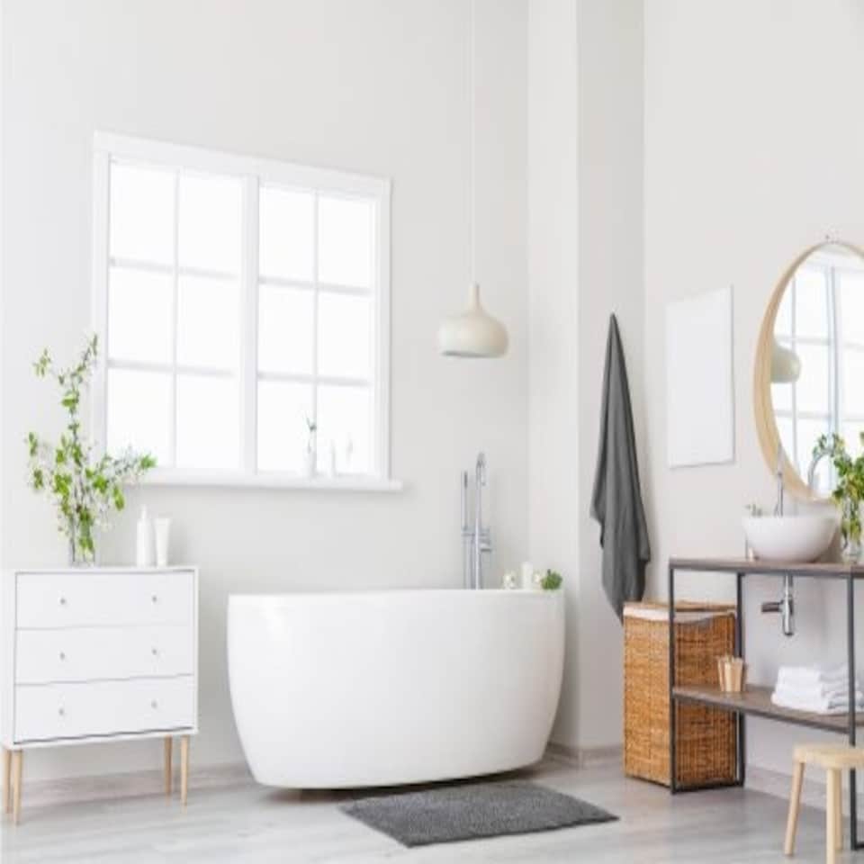 image 1 of Marlow Collection Soft Touch Non-Slip Bathroom Rug in Graphite (45cm x 75cm)