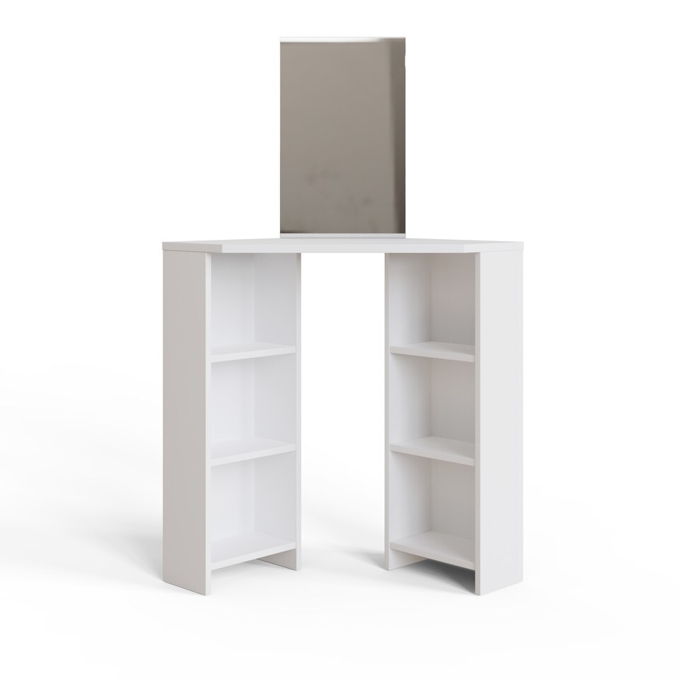 image 1 of Frances Corner Dressing Table | White | White