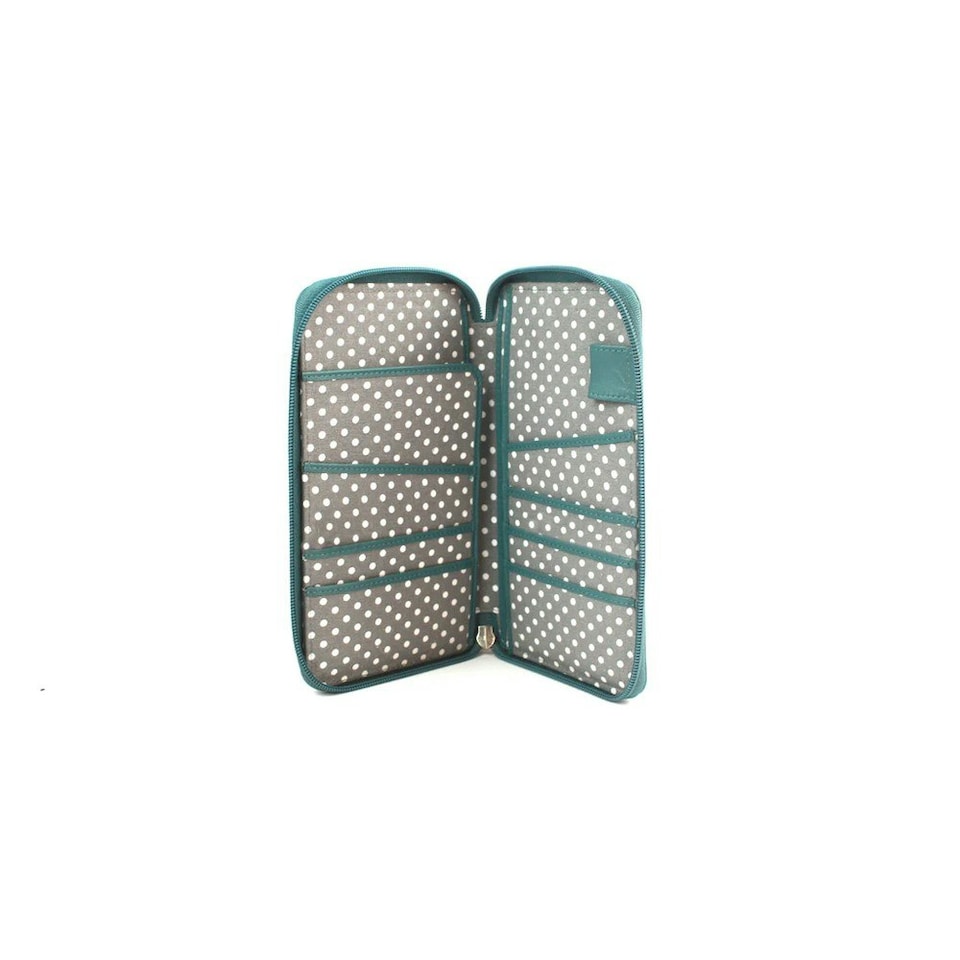 image 1 of Eastern Counties Leather Kendra Travel Leather Wallet - Aqua Blue - One Size Blue