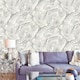 image 3 of World Of Wallpaper Luxe Collection Mineral Effect Vinyl Textured Wallpaper - Silver/Grey - 10m x 0.5m Silver