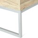 image 6 of Sandy Brown Stained Wood and Steel Lift Top Coffee Table Brown