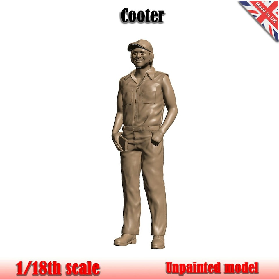 image 1 of Dukes Of Hazzard Cooter Unpainted Figure 1:18 Scale Wasp Coot