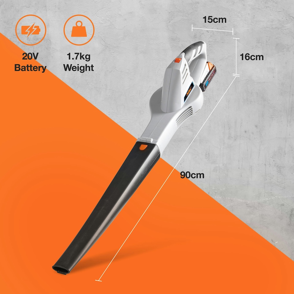image 1 of VonHaus Cordless Leaf Blower with 20V Battery