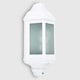 image 3 of ValueLights Kayleigh White PIR Motion Sensor Outdoor Wall Light & Warm White LED Bulb