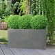 image 10 of Grey Light Concrete Trough Garden Planter H30 L65 W19 cm, 37 ltrs Cap.