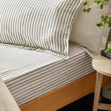 Yard Hebden Striped 100% Cotton Fitted Sheet
