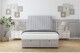 image 1 of Sloomy Pemberton Silver Naples Ottoman Bed Base With 26" Strutted Headboard 4'6 Double | Silver | Silver | Double | 1