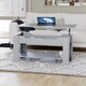 image 5 of Vida Designs Lift Up Coffee Table With Storage Compartment & Shelf, Grey