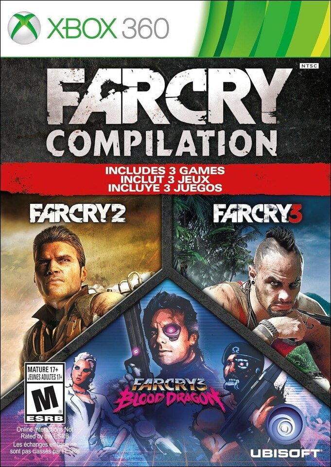 image 1 of Far Cry Compilation (Far Cry 2, Far Cry 3 & Far Cry Blood Dragon) (USA IMPORT)  Xbox 360