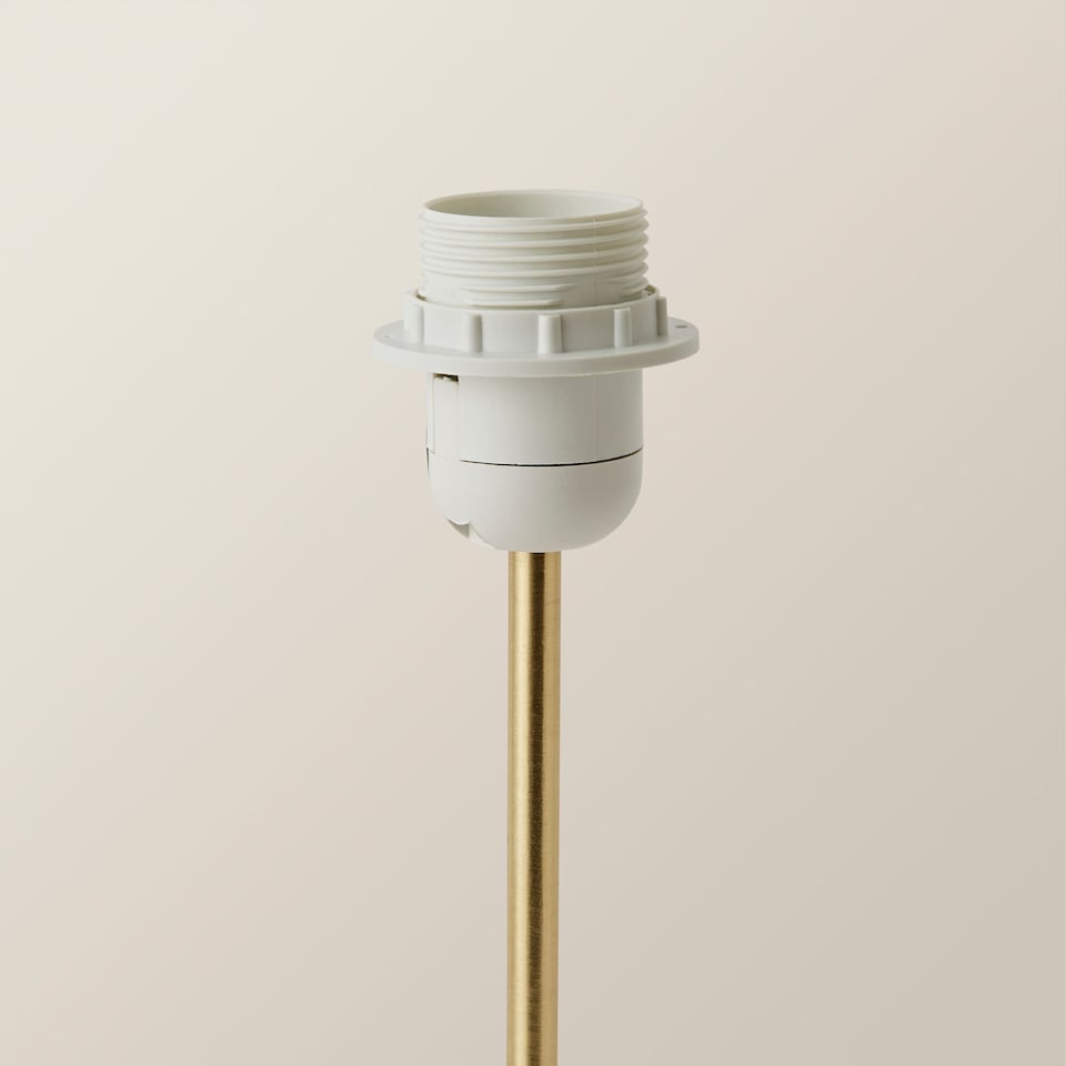 image 1 of ValueLights Charlie Brushed Gold Table Lamp Base Only | Gold