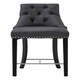 image 1 of Interiors by Premier Park Grey Faux Leather Bar Chair, Backrest Breakfast Bar Chair, Footrest Living Bar Chair Kitchen