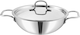 image 1 of Vinod Smart Triply Stainless Steel Cookware Deep Kadai with Stainless Steel Handled lid - Wok for Stir Fry Cooking (18 cm)