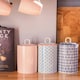 image 7 of Nicola Spring Hand-Printed Kitchen Canister - 1 Litre - Orange | Orange