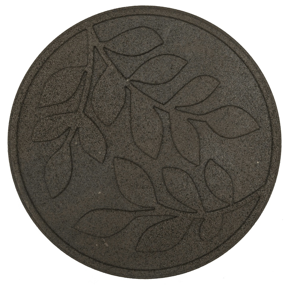 image 1 of Eco-Friendly Garden Stepping Stones - Leaf Brown (Pack of 4)
