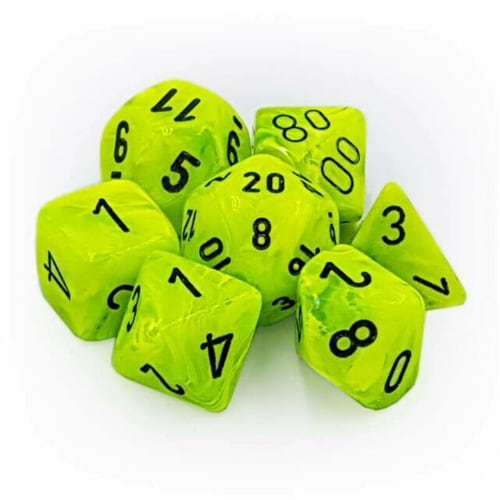Poly 7 Set: Vortex Bright Green/black - Brand New