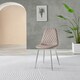 image 3 of Furniturebox 2x Cappuccino Beige Corona Dining Chairs (Silver)