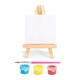 image 1 of Kikkerland Mini Acrylic Paint Canvas Set | Multi
