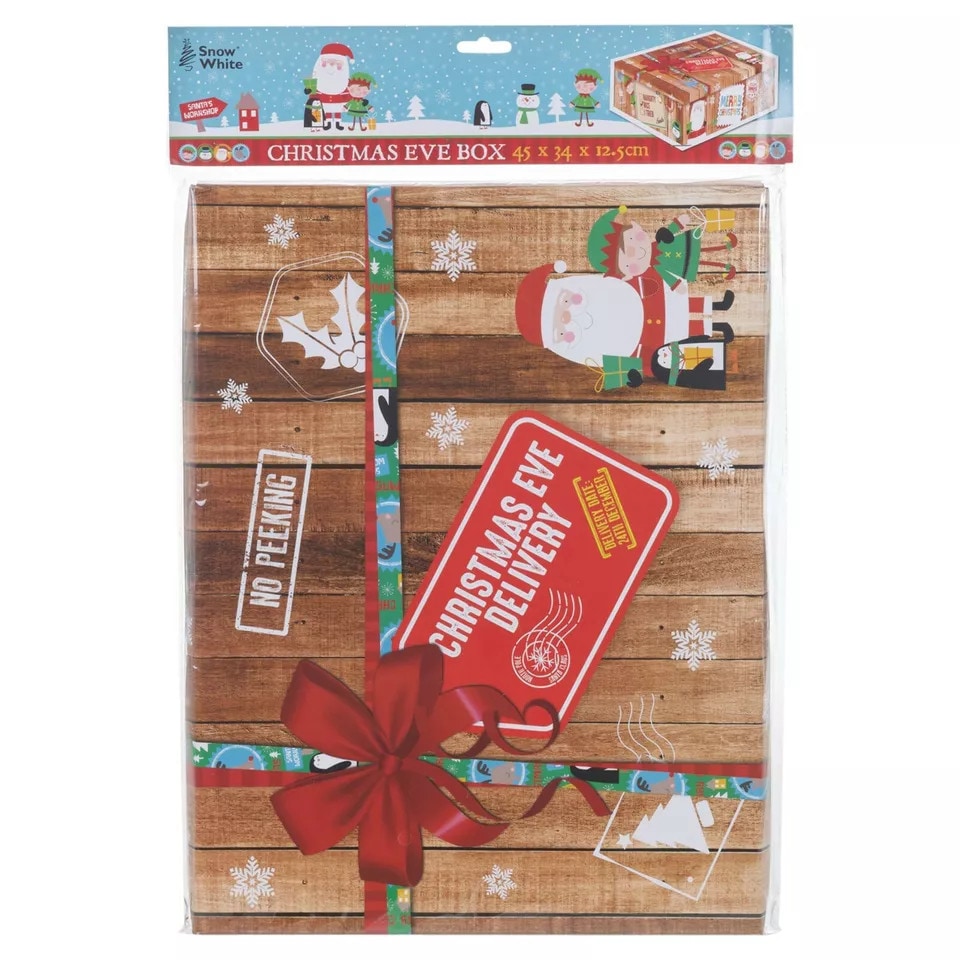 image 1 of Medium Santa Gift Storage Boxes - 45x34x12.5cm | Brown | Brown & Set of 3 | 3