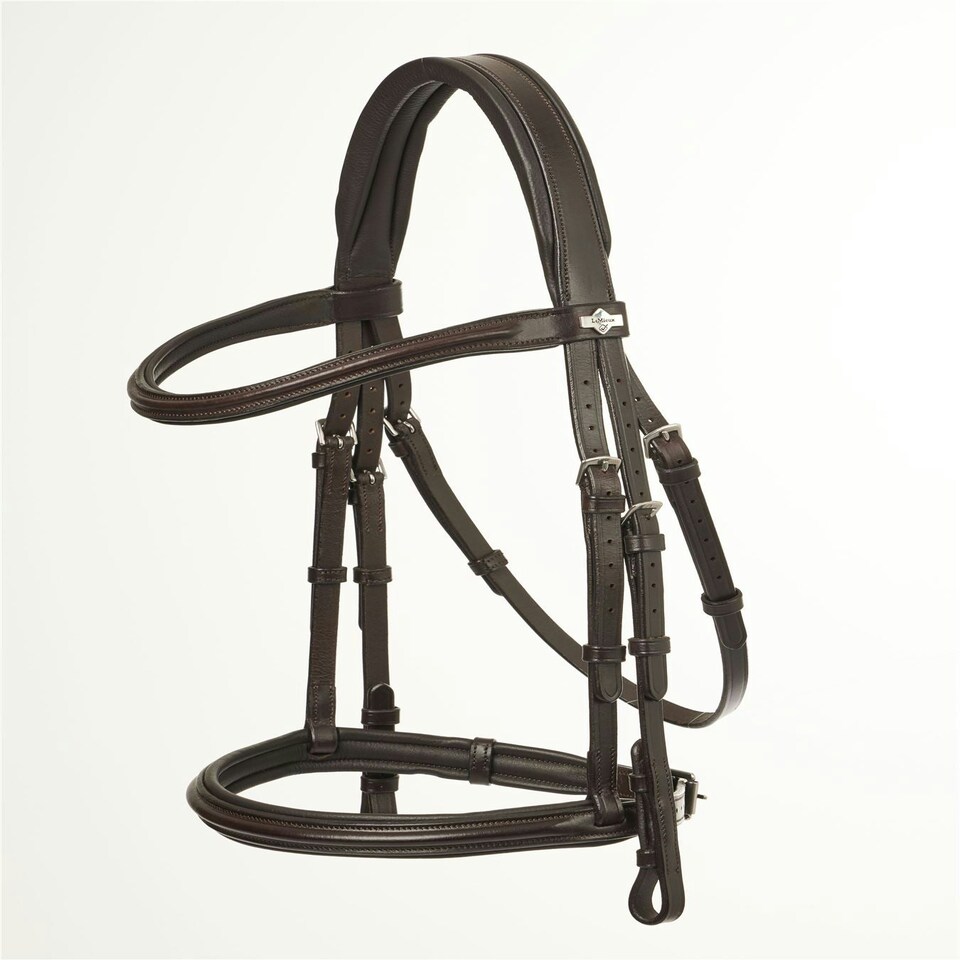 image 1 of LeMieux Arika Cavesson Bridle Brown | X-Full