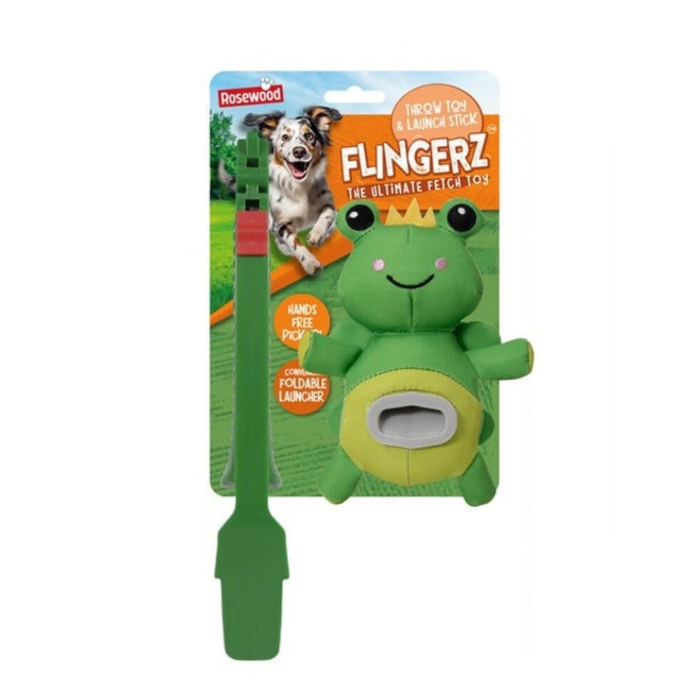 image 1 of Rosewood Flingerz Frog Throw Toy