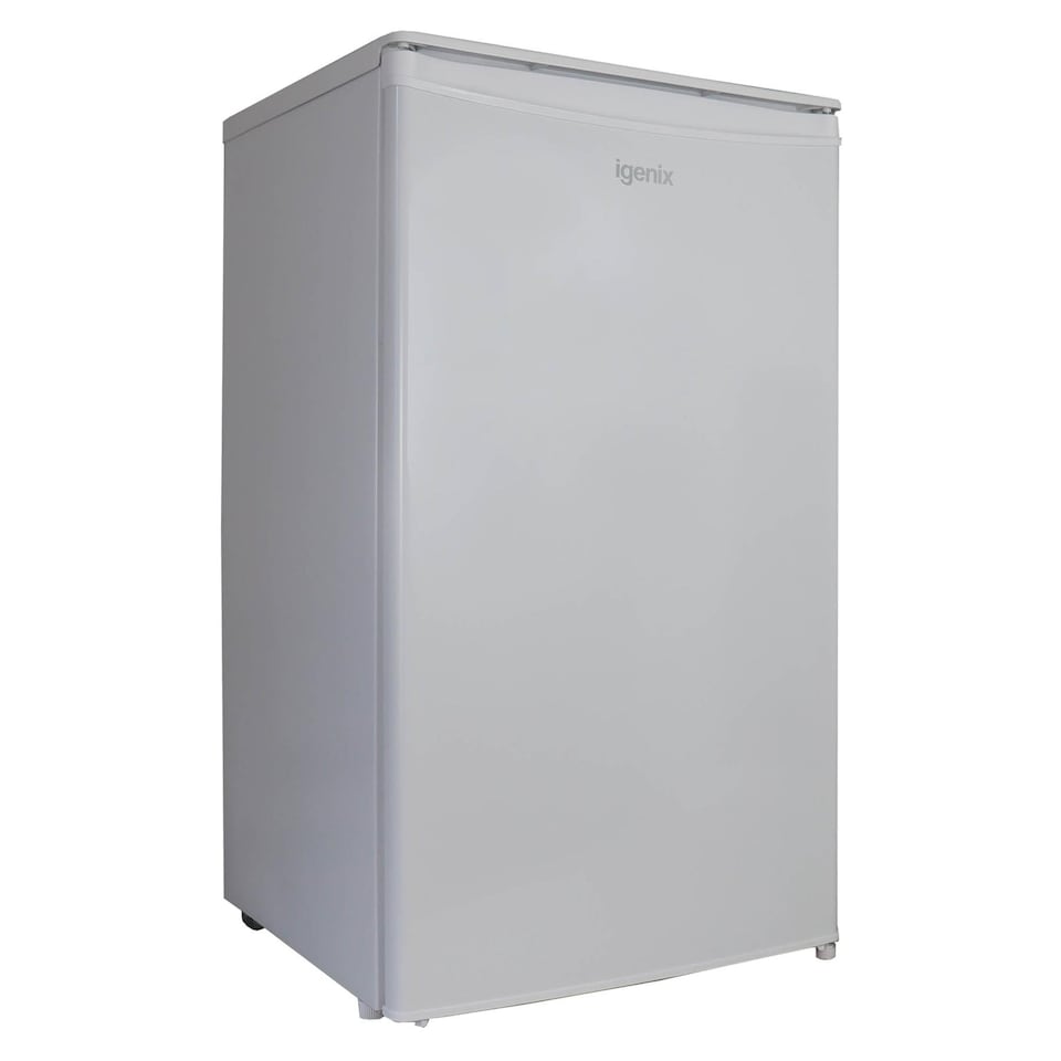 image 1 of Igenix IG3960 Freestanding Larder Fridge with 92 Litre Capacity, 2 Adjustable Shelves and Salad Drawer, Reversible Door, 48 cm Wide, White