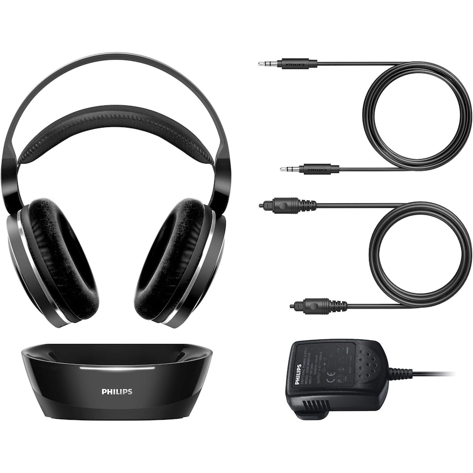 image 1 of Philips SHD8850 Wireless Over-Ear RF Hi-Fi TV headphones | Black