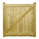 image 3 of Drayton Square Top Low Single Gate - Pressure Treated Scandinavian Redwood - W900 x H950 mm Brown