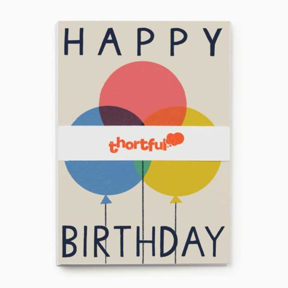 image 1 of Contemporary Birthday Card Pack by Laura Darrington – Box of 8 (4 Designs)