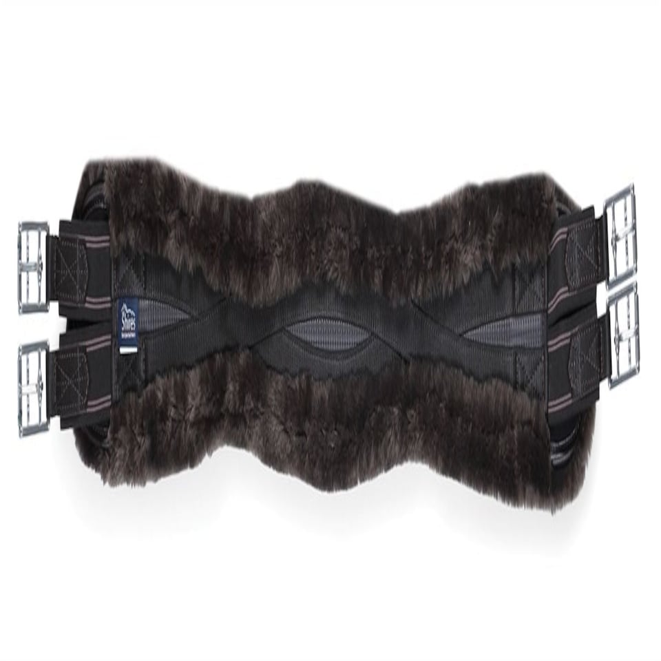 image 1 of Shires Performance Supafleece Contour Girth - Elastic Brown | Size: 52
Colour: Brown