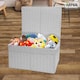image 4 of White Paper Rope Woven Storage Xmas Hamper Basket Box with White Cloth Lining – Decorative Gift Basket for Christmas, Weddings, Parties & Home Storage